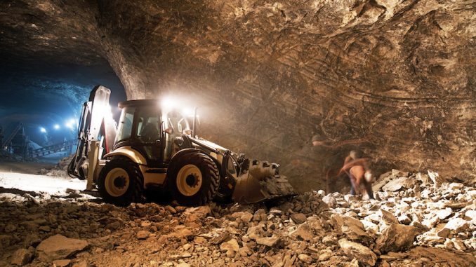 Mine work underground concrete from volumetric mixers