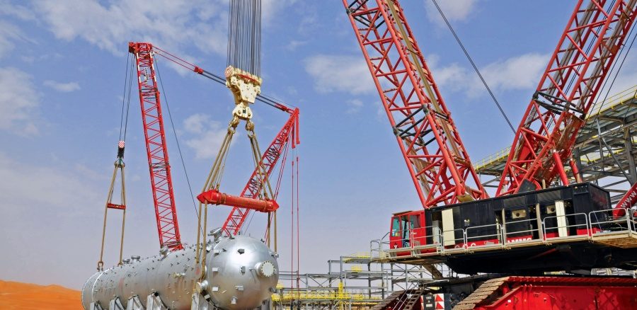 Shaybah petrochemical plant construction project – Installation of 1,048t reactor