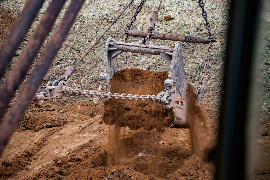 Dragline escavatori e miniere Dragline-excavator-bucket