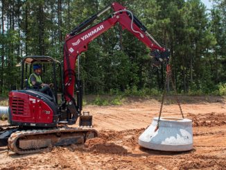 Yanmar Stowable Utility Hook Offers Versatile, Convenient Lifting for Compact Excavators