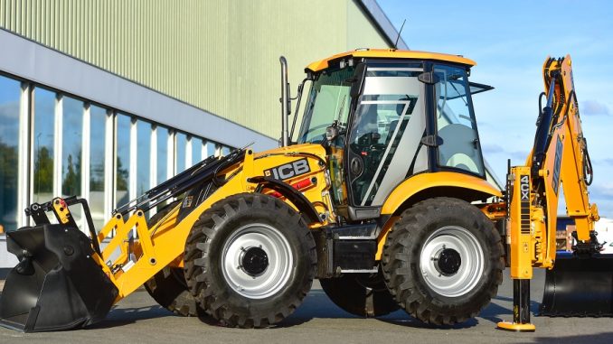 The special platinum edition JCB backhoe loader